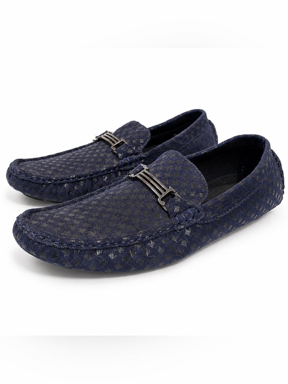 Men's Chuxx Navy Blue Driving Moccasins Size 8 US!
